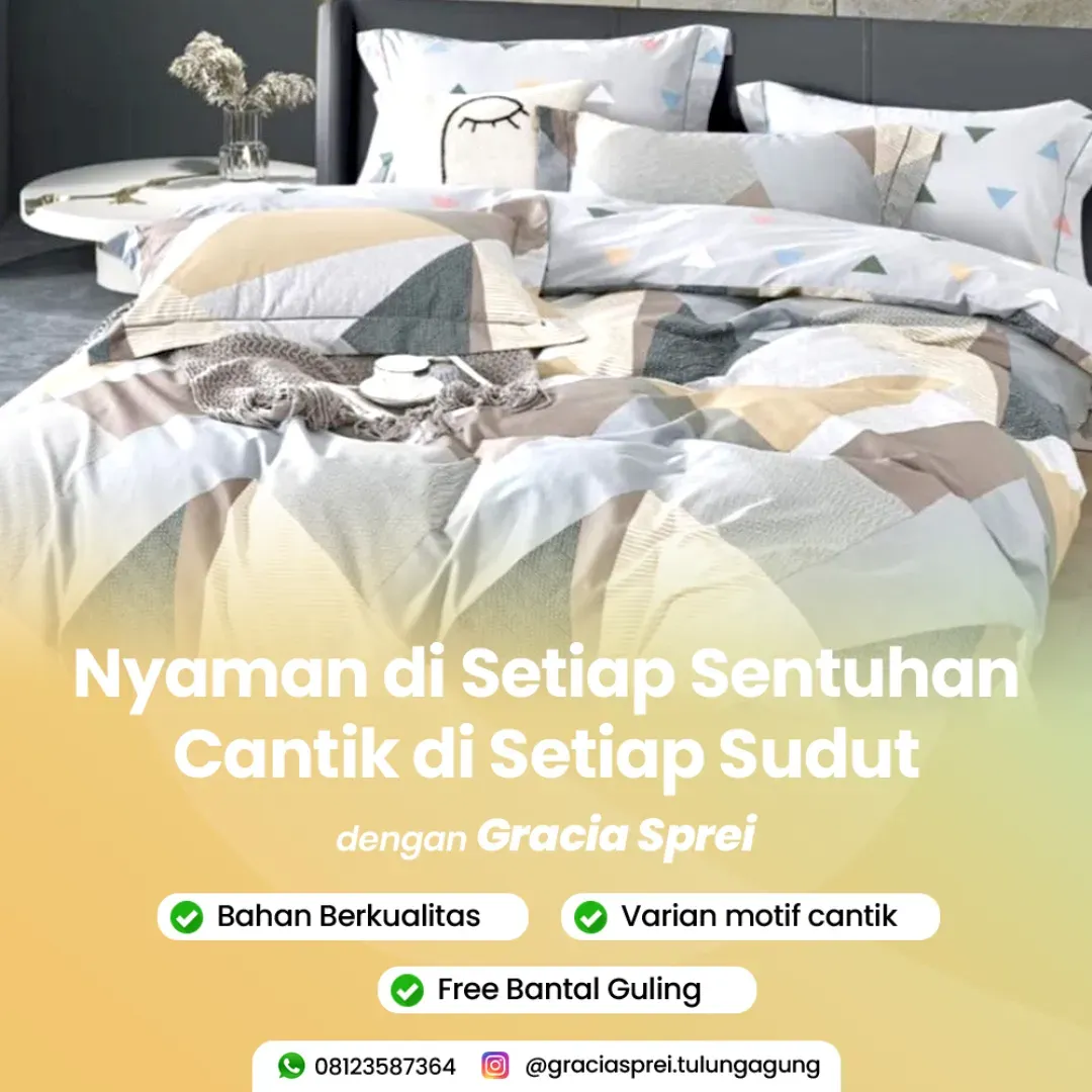 <p>Gracia kini menyediakan sprei yang berkualitas 
